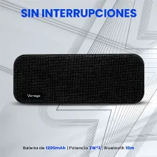 Bocina Vorago Bsp-150 2.0, Usb, Bt, Inalámbrico Y Alámbrico, Universal, Negro